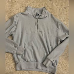 pale blue brandy melville quarter-zip sweatshirt